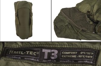 Mil-tec Tactical T3 vreća za spavanje, maslinasta 0/-10 °C