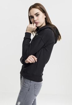 Urban Classics ženska majica s kapuljačom, crna