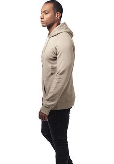 Urban Classics muška majica s kapuljačom, pijesak