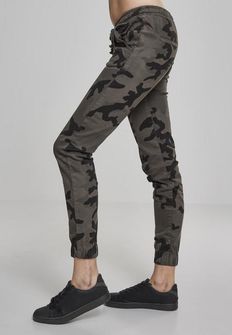 Urban Classics Ženske jogging hlače, tamne kamuflažne boje