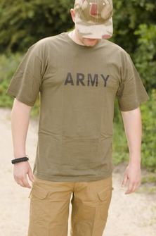 MFH majica s army natpisom maslinasta, 160g/m2
