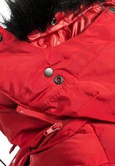 Marikoo VANILLA ženska zimska jakna s kapuljačom, crvena