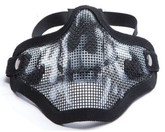 Action Sport Games Airsoft zaštitna maska STALKER ASG s metalnom donjom dijelom maske - CRNA/LIK GLAVE
