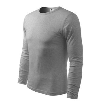 Malfini Fit-T muška majica dugih rukava, siva, 160g/m2