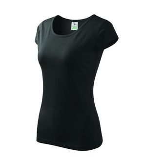 Malfini Pure ženska majica, crna, 150g/m2