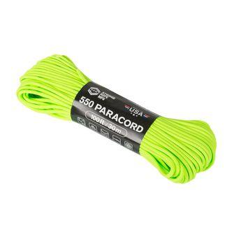 ATWOOD® 550 Paracord uže (100 stopa / 30 m) - neon zelena (55024CB)