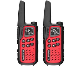 BaoFeng prijenosno radio BF-T25E PMR 2 kom. - crveno