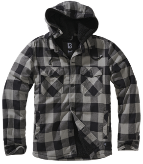Brandit Lumber jakna s kapuljačom, crna+ugljen