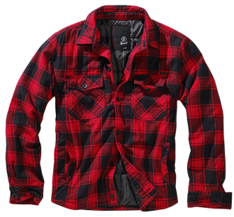 Brandit Lumberjacket jakna, crvena i crna