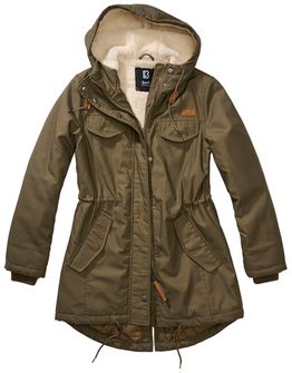 Brandit Marsh lake parka ženska zimska jakna s kapuljačom, maslinasta