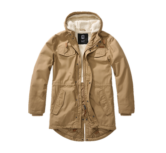 Brandit Marsh Lake Teddyparka, camel<br />Translation to Croatian would maintain the product name, as it is a brand and specific product name, which typically does not change across languages. However, the color "camel" can be translated to "kamela" if referring to the color specifically in a descriptive sense. But in the context of product names, colors often remain in the original language to maintain brand consistency. Therefore, the translated output would likely remain:<br />Brandit Marsh Lake Teddyparka, camel