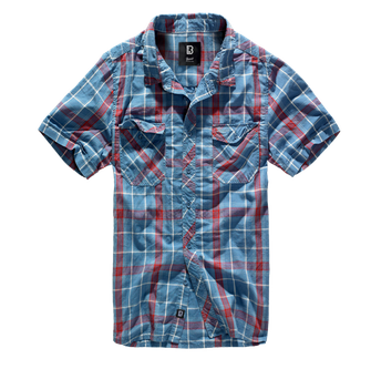Brandit Roadstar košulja s kratkim rukavima, crvena/plava