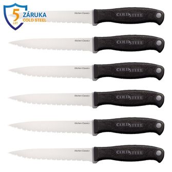 Set kuhinjskih noževa Cold Steel od 6 noževa za odreske (Kitchen Classics)