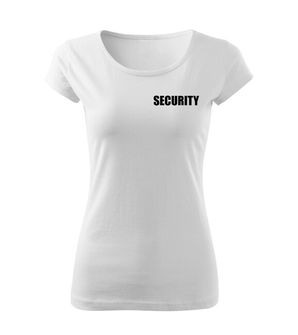 DRAGOWA ženska majica s natpisom SECURITY, bijela