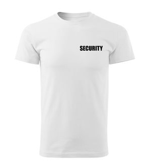 DRAGOWA majica s natpisom SECURITY, bijela