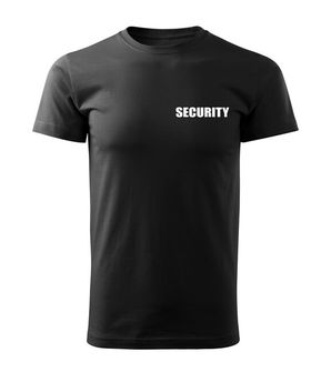 DRAGOWA majica s natpisom SECURITY, crna
