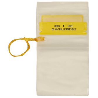 Fox Outdoor Vodonepropusna torbica za dokumente s vezicom, mala, prozirna.
