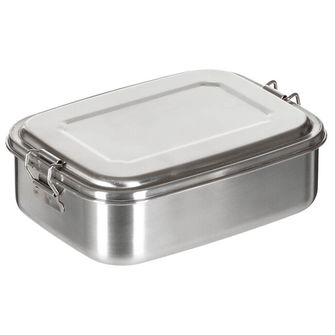 FoxOutdoor kutija za ručak, nehrđajući čelik, cca. 18 x 14 x 6,5 cm