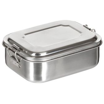 FoxOutdoor Kutija za ručak, nehrđajući čelik, cca. 16 x 13 x 6,2 cm