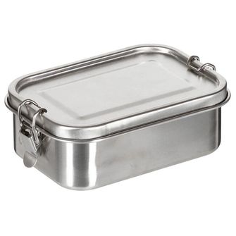 FoxOutdoor Kutija za ručak, premium, nehrđajući čelik, cca. 16 x 11,5 x 6 cm