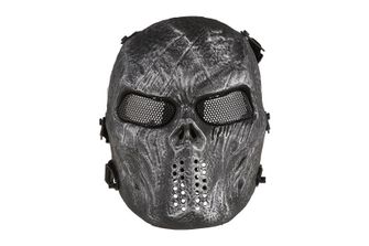 GFC airsoft taktička maska Skull, srebrna