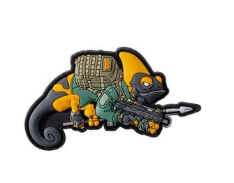 Helikon-Tex 3D PVC Kameleon Patrol linija ekskluzivna naljepnica, žuta/zelena