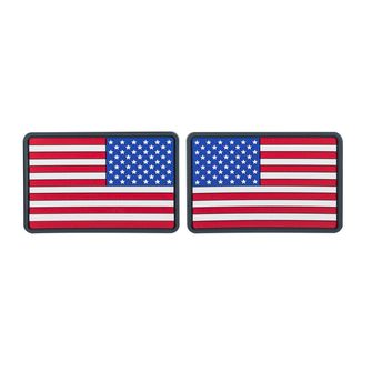 Helikon-Tex Mala zástava USA (sada - 2 kusy) - PVC - Pravé farby