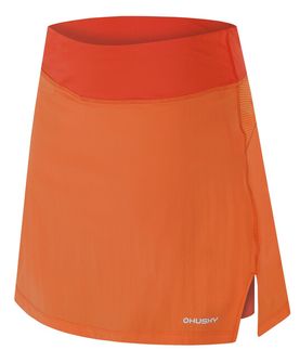 HUSKY ženska funkcionalna suknja s kratkim hlačicama Flamy L, narančasta