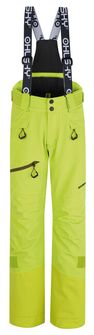 HUSKY dječje skijaške hlače Gilep Kids, zelene