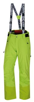 Husky muške skijaške hlače Mitaly M izrazito zelene boje