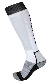 Husky Snow wool vunene čarape bijele/crne