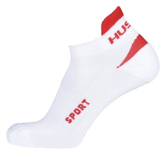 Husky Sport čarape bijele/crvene