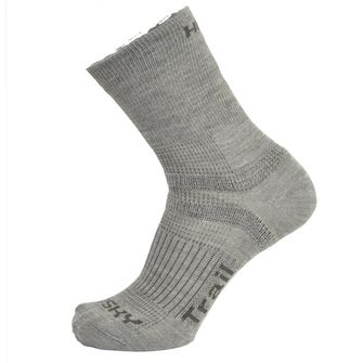 Husky Trail čarape svijetlo sive