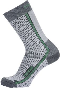 Husky Trekking čarape sivo/zelene