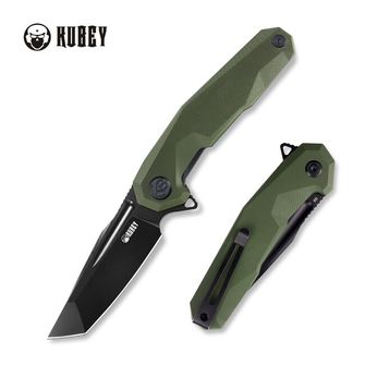 KUBEY Carve sklopivi nož, čelik D2, zelena