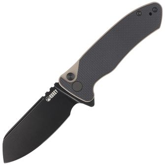 KUBEY Nož za zatvaranje Creon S - Black-Tan G10