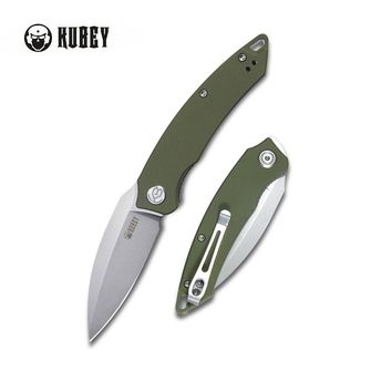 KUBEY Sklopivi nož Leaf Green G10