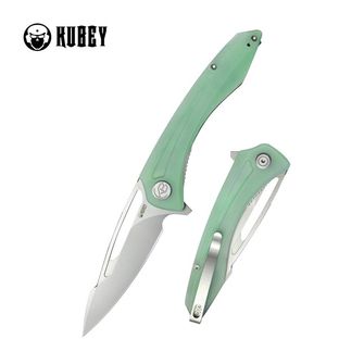 KUBEY Nož za zatvaranje Merced Jade G10