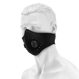 Maraton neoprenska anti-smog maska - crna