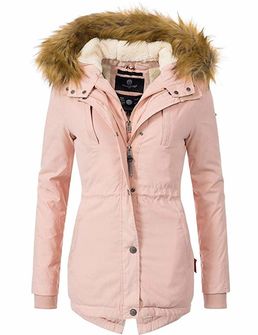 Marikoo Akira ženska zimska jakna s kapuljačom, ružičasta