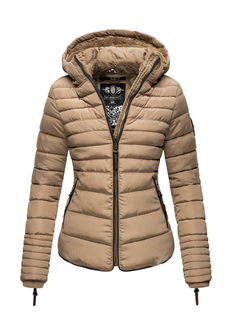 Marikoo Amber ženska zimska jakna s kapuljačom, taupe
