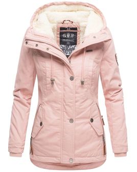 Marikoo BIKOO Ženska zimska jakna s kapuljačom, ružičasta