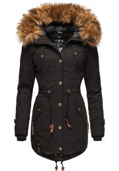 Marikoo LA VIVA PRINCESS Ženska zimska jakna s kapuljačom, black