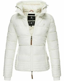 Marikoo SOLE Ženska zimska jakna s kapuljačom, bijela