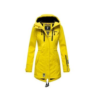 Marikoo ZIMTZICKE ženska zimska softshell jakna s kapuljačom, žuta