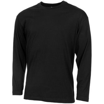 MFH Američka majica s dugim rukavima, crna, 170 g/m²