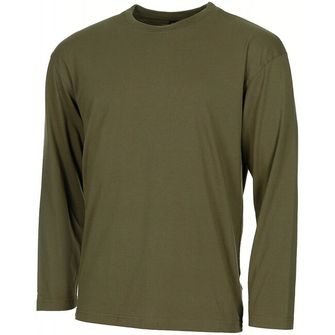 MFH Američka majica s dugim rukavima, OD zelena, 170 g/m²
