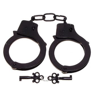 MFH Policijske lisice s dva ključa crne