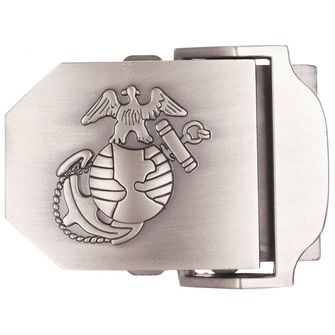 MFH Pračka USMC na remen, srebrna, metal, cca 4 cm