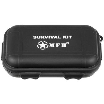 MFH Set za preživljavanje, mali, 22 dijela, crna